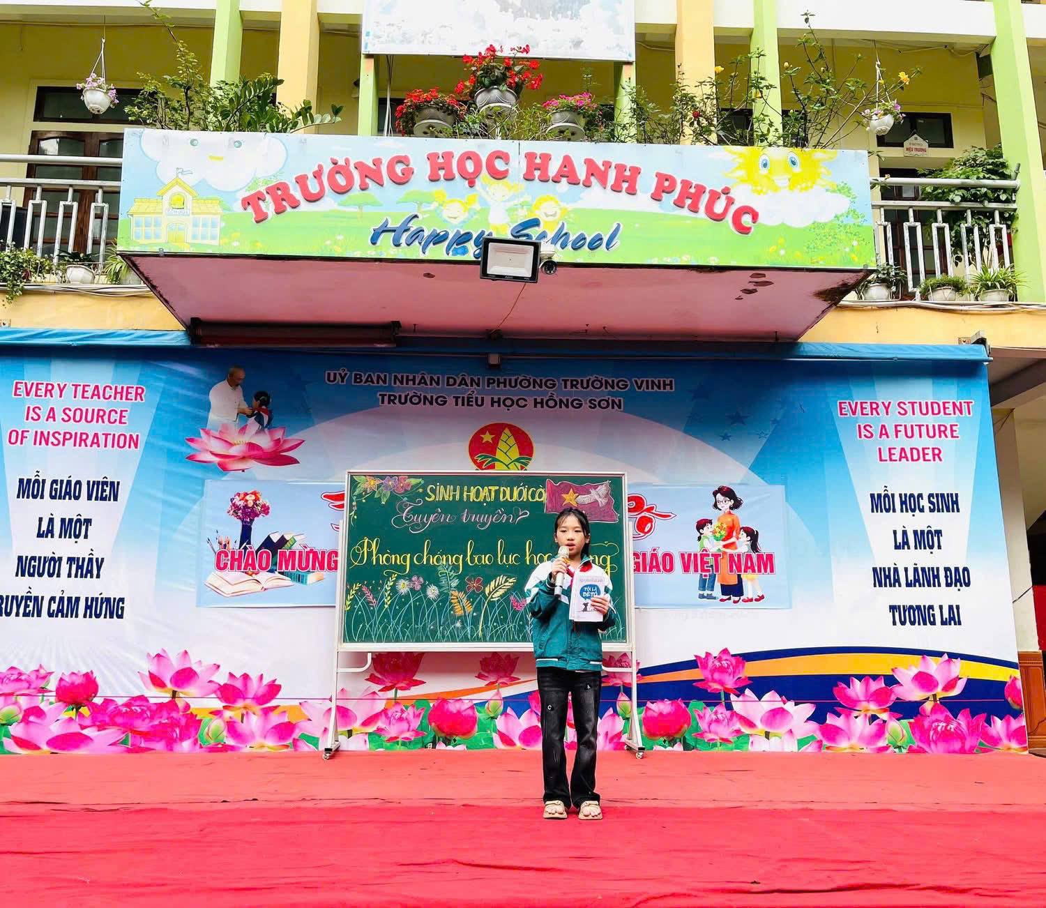 SINH HOẠT DƯỚI CỜ – TUYÊN TRUYỀN PHÒNG, CHỐNG BẠO LỰC HỌC ĐƯỜNG