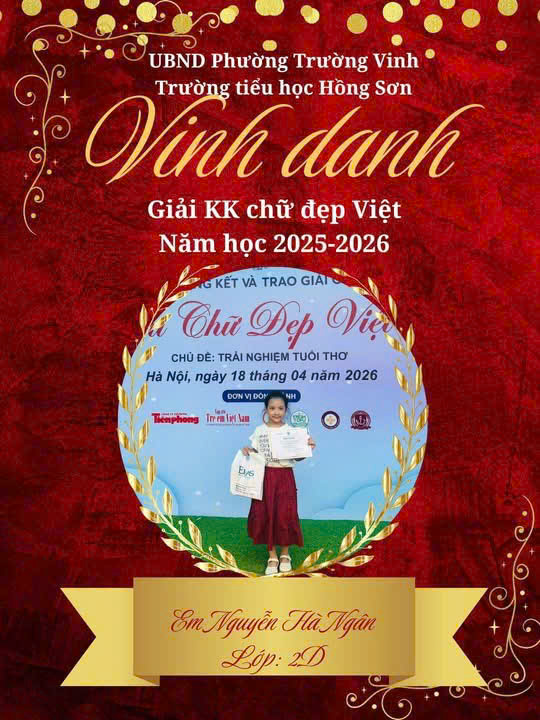THÀNH TÍCH NỔI BẬT TRONG THÁNG 3 VÀ THÁNG 4 CỦA THẦY VÀ TRÒ TRƯỜNG TIỂU HỌC HỒNG SƠN