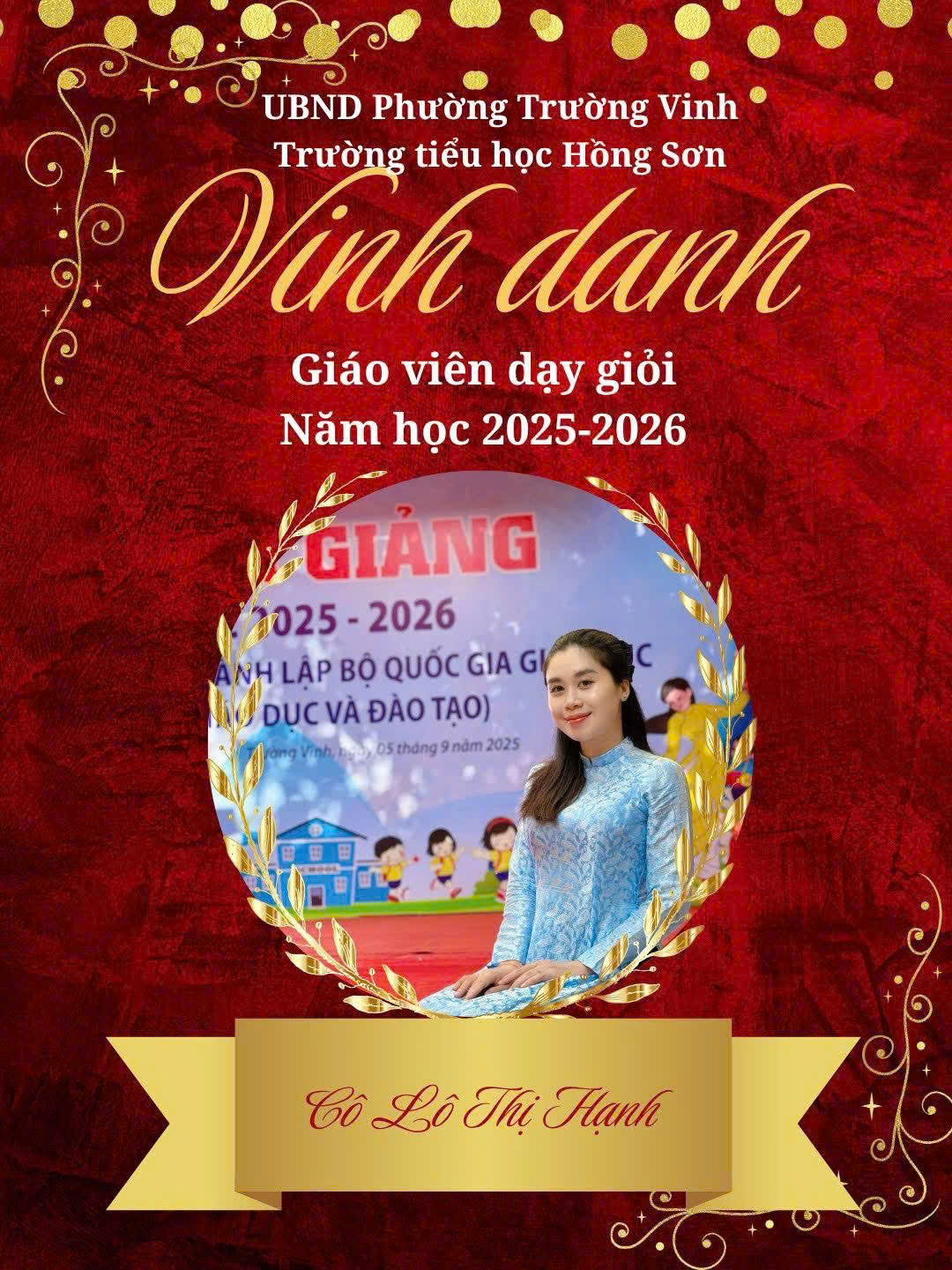 THÀNH TÍCH NỔI BẬT TRONG THÁNG 3 VÀ THÁNG 4 CỦA THẦY VÀ TRÒ TRƯỜNG TIỂU HỌC HỒNG SƠN