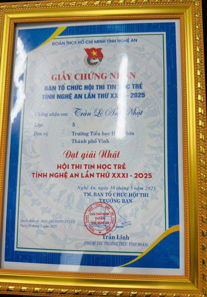 CHÚC MỪNG THÀNH TÍCH CỦA HỌC SINH
