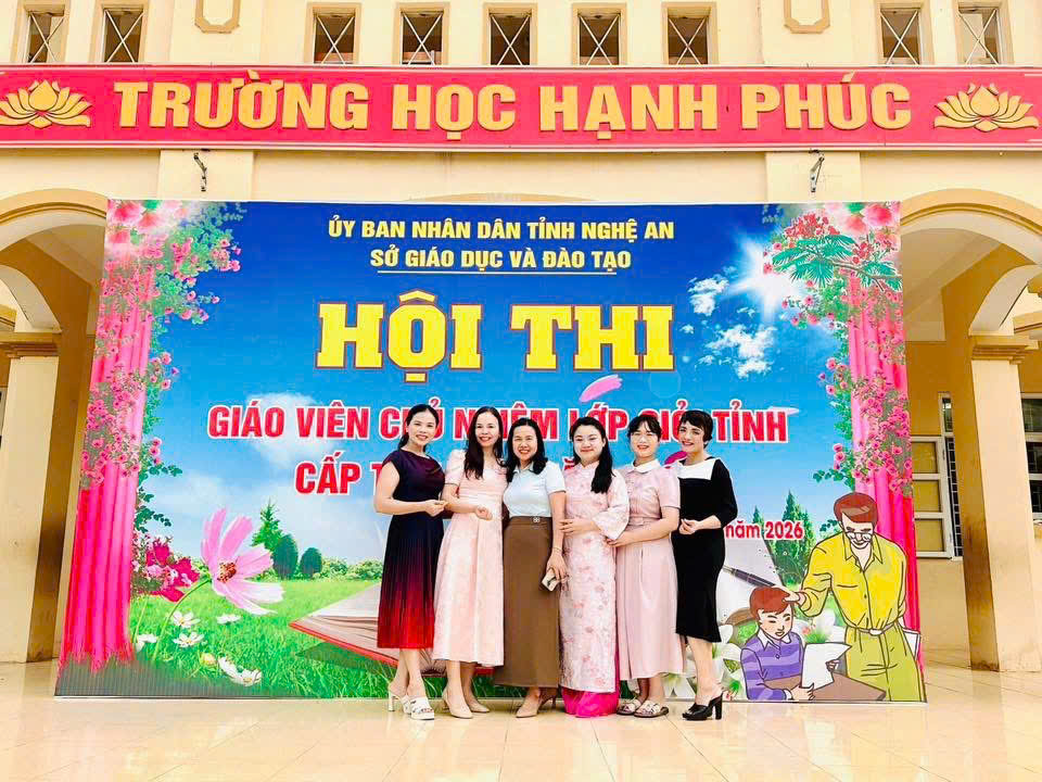 Xin chúc mừng cô giáo Nguyễn Thị Quỳnh đã đạt Giáo viên chủ nhiệm giỏi cấp Tỉnh, năm học 2025-2026