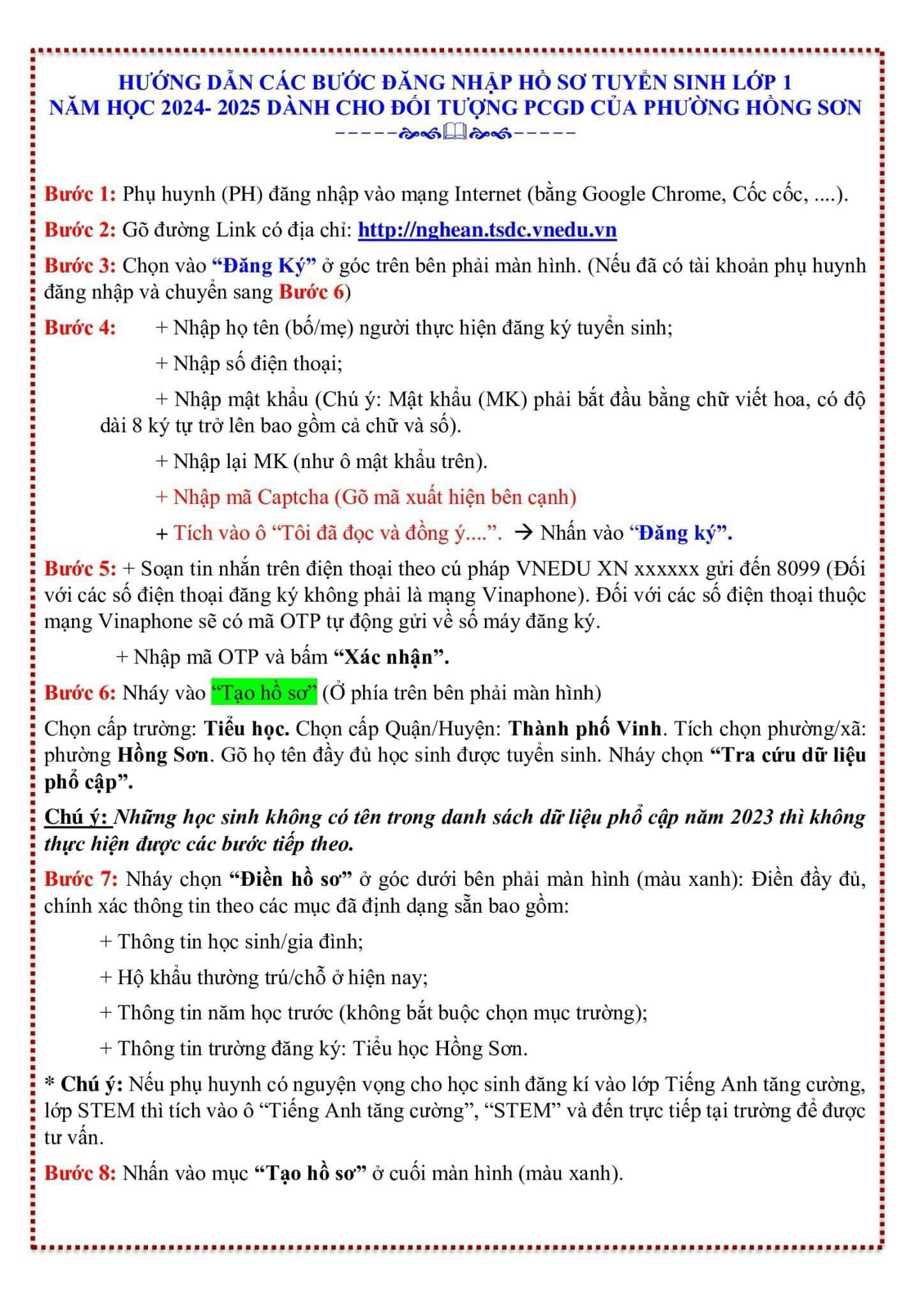 THÔNG BÁO TUYỂN SINH
