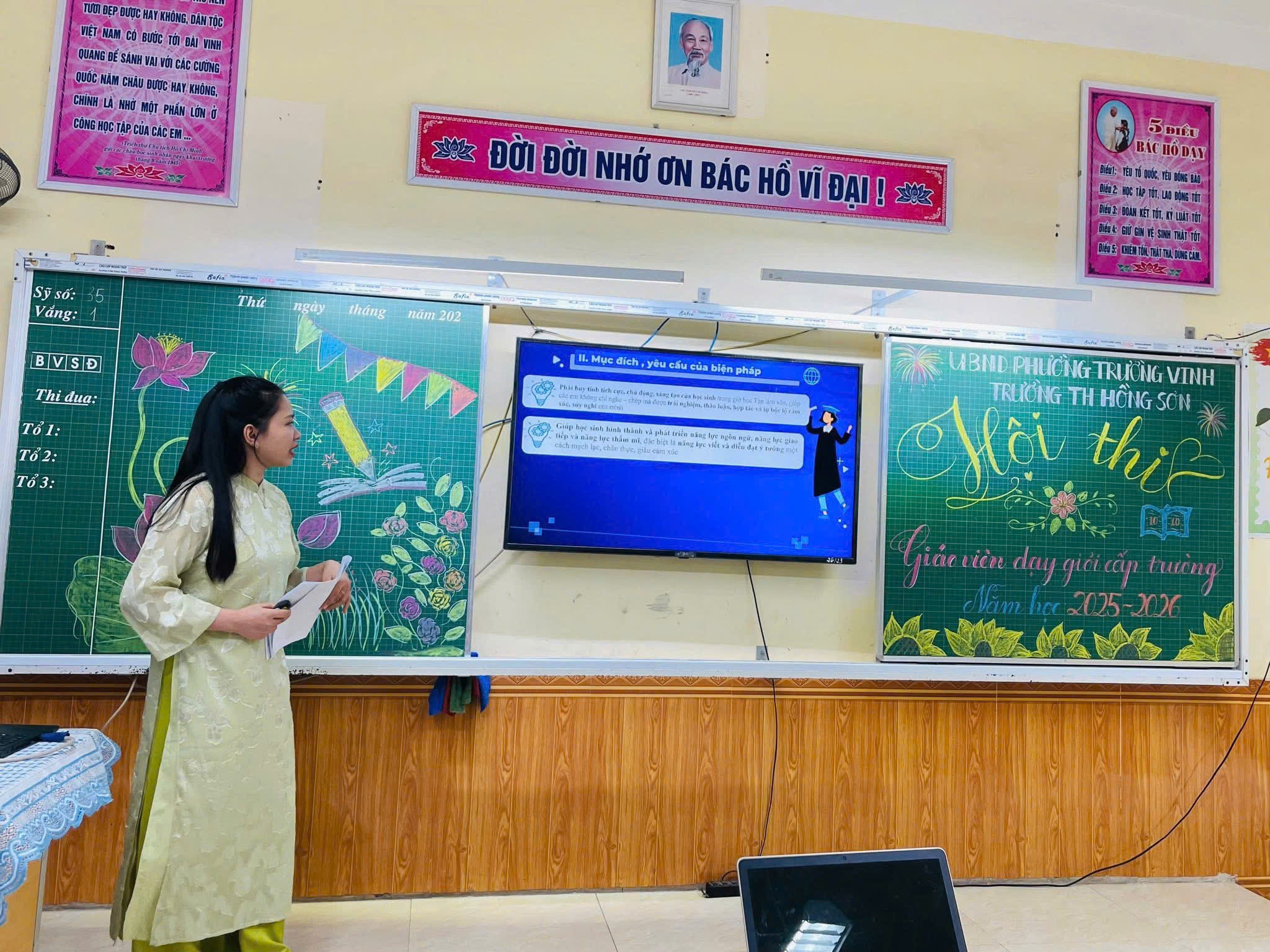 HỘI THI GIÁO VIÊN DẠY GIỎI CẤP TRƯỜNG NĂM HỌC 2025-2026