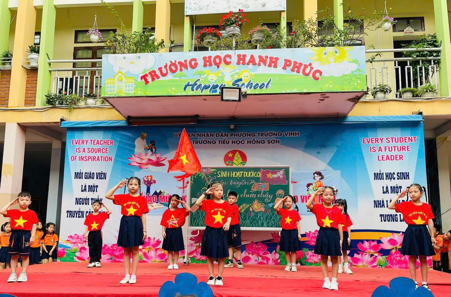 Sinh hoạt dưới cờ Khối 2: Tìm hiểu kiến thức Phòng cháy Chữa cháy